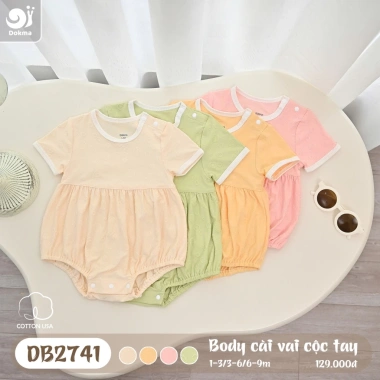 Body Cài Cúc Giữa Mềm Mại Dokma 4,5-8,8kg DB1.365 DB2.027 Giá Ưu Đãi 119.000₫ 9