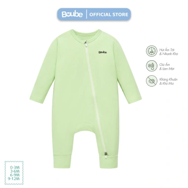 Body dài khóa kéo đa màu họa tiết cho bé sơ sinh, bé trai, bé gái - Vải cotton Boube giá ưu đãi 210.000đ 6