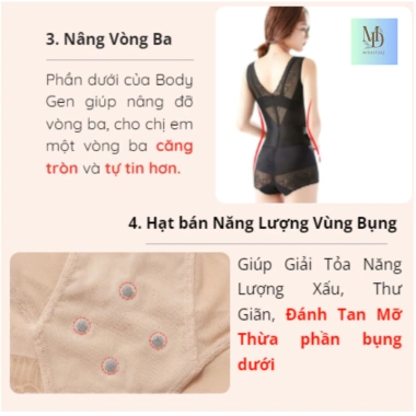 Body Gen Định Hình Toàn Thân - Body Suit Nịt Bụng Giảm Eo Có Móc Cài 204k