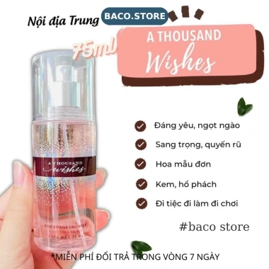 Body Mist A Thousand Wishes 236ml - Xít thơm toàn thân hương ngọt ngào, cá tính, chỉ 35.000đ