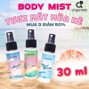 Body Mist Orgamiss Hương Hoa Quả Tươi Mát, Khử Mùi - Xịt Unisex, Mua 3 Giảm 50% 3