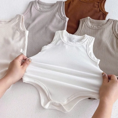 Body Sát Nách Pig BeBe - Áo Liền Quần Không Tay Cotton 100% Mềm Mịn, Thấm Hút Mồ Hôi, 89.000đ 2 Body Sát Nách Pig BeBe - Áo Liền Quần Không Tay Cotton 100% Mềm Mịn, Thấm Hút Mồ Hôi, 89.000đ 2