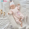 Body sơ sinh dài tay trần bông Derosa Kids 0-12 tháng - Giá chỉ 229.000đ 2