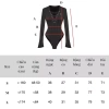 Body suit nữ khoét ngực dây đan, tay loe dài, thun gân ôm dáng, nút bấm màu kem Dionysus 360k 8