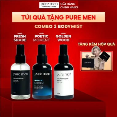 Bodymist Pure Men 140ml - Xịt thơm toàn thân lưu hương nam tính sang trọng, khử mùi, giảm giá 99.000 (128.700) 9