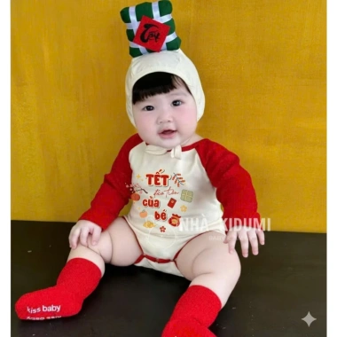Bodysuit bánh chưng, bánh tét Tết cotton thoáng mát cho bé trai, bé gái - 69.000₫ 4