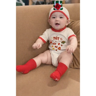 Bodysuit bánh chưng, bánh tét Tết cotton thoáng mát cho bé trai, bé gái - 69.000₫ 7