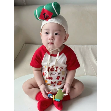 Bodysuit bánh chưng, bánh tét Tết cotton thoáng mát cho bé trai, bé gái - 69.000₫ 8