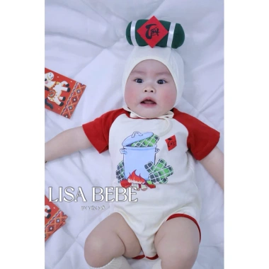 Bodysuit Bánh Tét Tết Cotton Co Giãn 4 Chiều - Nhà Lisa Bebe Giá 199k (Giảm từ 240.790) 6