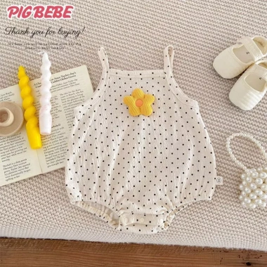 Bodysuit Bé Gái 2 Dây Mùa Hè Hình Hoa Gấu Cotton 100% 0-12m Giá 119k Bodysuit Bé Gái 2 Dây Mùa Hè Hình Hoa Gấu Cotton 100% 0-12m Giá 119k