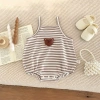 Bodysuit Bé Gái 2 Dây Mùa Hè Hình Hoa Gấu Cotton 100% 0-12m Giá 119k 4