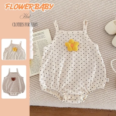 Bodysuit Bé Gái 2 Dây Mùa Hè Hình Hoa Gấu Cotton 100% 0-12m Giá 119k 9 Bodysuit Bé Gái 2 Dây Mùa Hè Hình Hoa Gấu Cotton 100% 0-12m Giá 119k 9