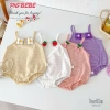 Bodysuit Bé Gái Pig BeBe 2 Dây 4 Màu Cotton Hạt, Siêu Xinh 3‑12kg Giá 119k