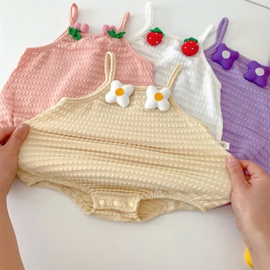 Bodysuit Bé Gái Pig BeBe 2 Dây 4 Màu Cotton Hạt, Siêu Xinh 3‑12kg Giá 119k 3 Bodysuit Bé Gái Pig BeBe 2 Dây 4 Màu Cotton Hạt, Siêu Xinh 3‑12kg Giá 119k 3