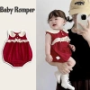 Bodysuit Bé Gái Pig BeBe Đỏ Cổ Sen Ren, Cotton 100% Mềm Mịn, Giá 129.000₫ 9