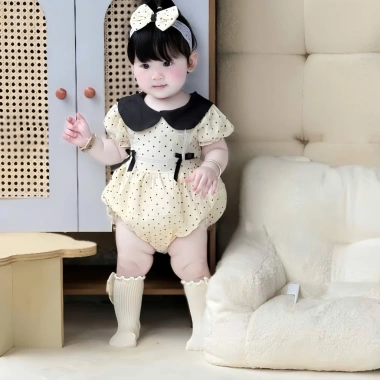 Bodysuit Bé Gái PigBeBe Set Chấm Bi Đính Nơ, Băng Đô Đũi Mát 0‑12 - 149.000₫ 5 Bodysuit Bé Gái PigBeBe Set Chấm Bi Đính Nơ, Băng Đô Đũi Mát 0‑12 - 149.000₫ 5