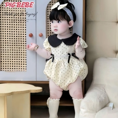 Bodysuit Bé Gái PigBeBe Set Chấm Bi Đính Nơ, Băng Đô Đũi Mát 0‑12 - 149.000₫ 6 Bodysuit Bé Gái PigBeBe Set Chấm Bi Đính Nơ, Băng Đô Đũi Mát 0‑12 - 149.000₫ 6
