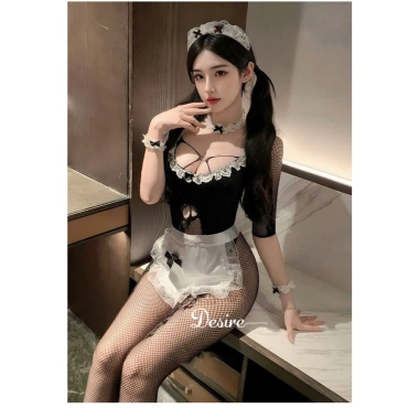 Bodysuit Cosplay Cô Hầu Gái Đầy Đủ Phụ Kiện Gợi Cảm Sexy DESIRE ZY92 165k 3