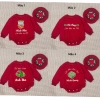 Bodysuit Đỏ In Tên Bé, Mũ Bánh Chưng, Túi Lì Xì - Nỉ Bông ấm áp, Giá ưu đãi 279k