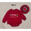 Bodysuit Đỏ In Tên Bé, Mũ Bánh Chưng, Túi Lì Xì - Nỉ Bông ấm áp, Giá ưu đãi 279k 3