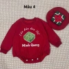 Bodysuit Đỏ In Tên + Mũ Bánh Chưng, Túi Lì Xì Cho Bé Dịp Tết - Nỉ Bông Ấm Áp, Giá Ưu Đãi 279k 10