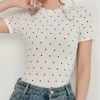 Bodysuit Kaylin chấm bi ôm dáng, vải thun flow, gợi cảm - BST Hè 2.025, giảm 310k 2