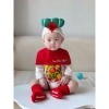 Bodysuit Tết dài tay và mũ yếm cho bé, in bánh chưng, cotton mềm mịn, 45k 2