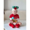 Bodysuit Tết dài tay và mũ yếm cho bé, in bánh chưng, cotton mềm mịn, 45k 6