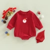 Bodysuit Tết Ngựa 2.026 kèm mũ, Bodychip Rồng Noel, nỉ bông ấm áp bé 0-12 tháng - Giá 119k 8