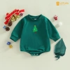 Bodysuit Tết Ngựa 2.026 kèm mũ, Bodychip Rồng Noel, nỉ bông ấm áp bé 0-12 tháng - Giá 119k 9