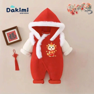 Bodysuit Tết nỉ nhung ấm áp cho bé 0-12M – Body mới dễ thương, giảm giá 199.880₫ 3