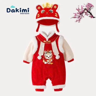 Bodysuit Tết nỉ nhung ấm áp cho bé 0-12M – Body mới dễ thương, giảm giá 199.880₫ 4