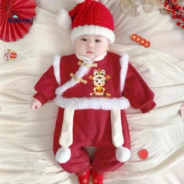 Bodysuit Tết nỉ nhung ấm áp cho bé 0-12M – Body mới dễ thương, giảm giá 199.880₫ 7