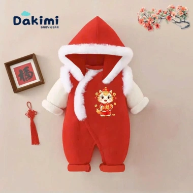 Bodysuit Tết nỉ nhung ấm áp cho bé 0-12M – Body mới dễ thương, giảm giá 199.880₫ 8