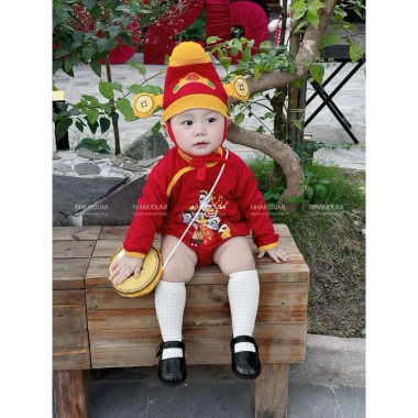 Bodysuit Thần Tài Tết cho bé 7-14kg cotton mềm mại, giảm giá 219k 10 Bodysuit Thần Tài Tết cho bé 7-14kg cotton mềm mại, giảm giá 219k 10