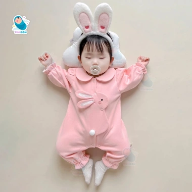 Bodysuit Thỏ Dài Tay Cotton Cho Bé Sơ Sinh - Bộ Đồ Liền Thân Giá Ưu Đãi 89K 2