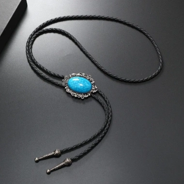 Bolo Tie Vintage Dasbsug Nam Thanh Lịch - Hoa Ngọc Sang Trọng, Giá Ưu Đãi 86.234₫