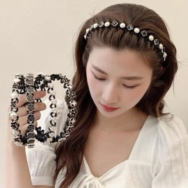 Bờm băng đô cài tóc nhanh cho nữ - Đính đá phong cách Hàn Quốc, giá chỉ 19.500₫