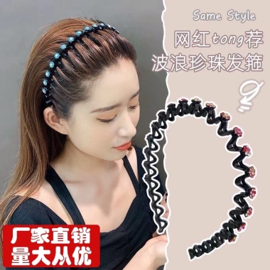 Bờm băng đô cài tóc nhanh cho nữ - Đính đá phong cách Hàn Quốc, giá chỉ 19.500₫