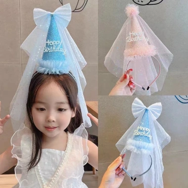 Bờm cài tóc sinh nhật đính nơ vải voan phong cách Hàn Quốc cho bé - Giá 42.499₫ 3 Bờm cài tóc sinh nhật đính nơ vải voan phong cách Hàn Quốc cho bé - Giá 42.499₫ 3