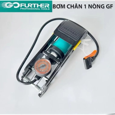 Bơm chân GoFurther đa năng 1 XiLanh ô tô & xe máy - Mini bơm đạp có đồng hồ đo áp suất, giảm 19% 2