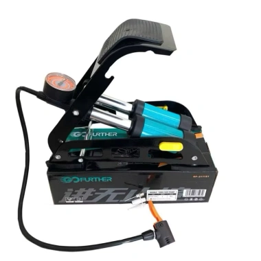 Bơm Chân Khí GFurther 2 XiLanh - Bền Đẹp, Tiện Lợi Cho Xe Đạp, Xe Máy, Ô Tô, Giá Ưu Đãi 230k 3