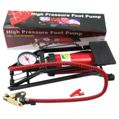 Bơm Đạp Chân Mini 1 Piston Đa Năng Xe Đạp Xe Máy Ô Tô Phao Bóng - Nhỏ Gọn Tiện Lợi An Toàn