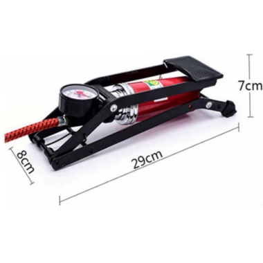 Bơm Đạp Chân Mini 1 Piston Đa Năng Xe Đạp Xe Máy Ô Tô Phao Bóng - Nhỏ Gọn Tiện Lợi An Toàn