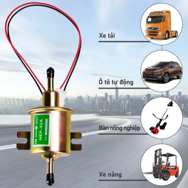 Bơm dầu diesel 12V HEP-02A - Áp suất thấp, tự mồi, lưu lượng 100 lít/h, 125.000₫ 2