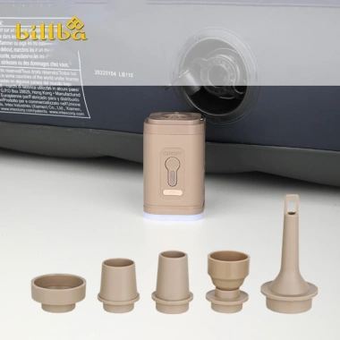 Bơm Đệm Hơi Dã Ngoại 1.200mAh, Đèn Chiếu Sáng, Khò Bếp Than, Bơm Phao Nhỏ Gọn 231k 6