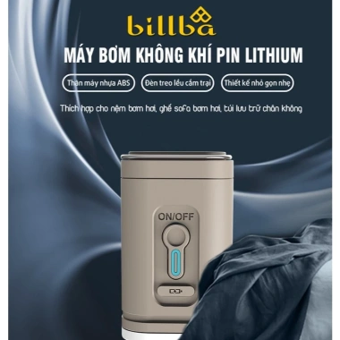 Bơm Đệm Hơi Dã Ngoại 1.200mAh, Đèn Chiếu Sáng, Khò Bếp Than, Bơm Phao Nhỏ Gọn 231k 8