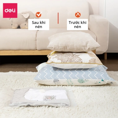 Bơm điện tay Deli - Máy hút chân không quần áo, nhỏ gọn, dễ dùng, giảm giá 50k
