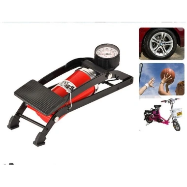 Bơm Hơi Đạp Chân Mini Đa Năng 1 Ống - Tiện Dụng cho Xe Máy, Ô Tô, Xe Đạp, Giá 109k 3
