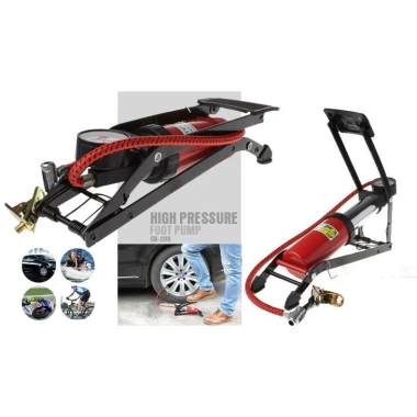 Bơm Hơi Đạp Chân Mini Đa Năng 1 Ống - Tiện Dụng cho Xe Máy, Ô Tô, Xe Đạp, Giá 109k 5